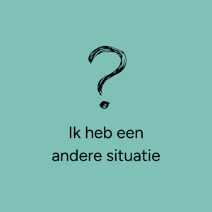 Ik heb een andere situatie